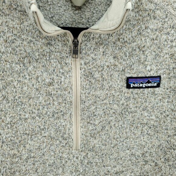 Patagonia Better Sweater Quarter Zip Pullover M Natural (Tan/Beige) - Picture 7 of 16